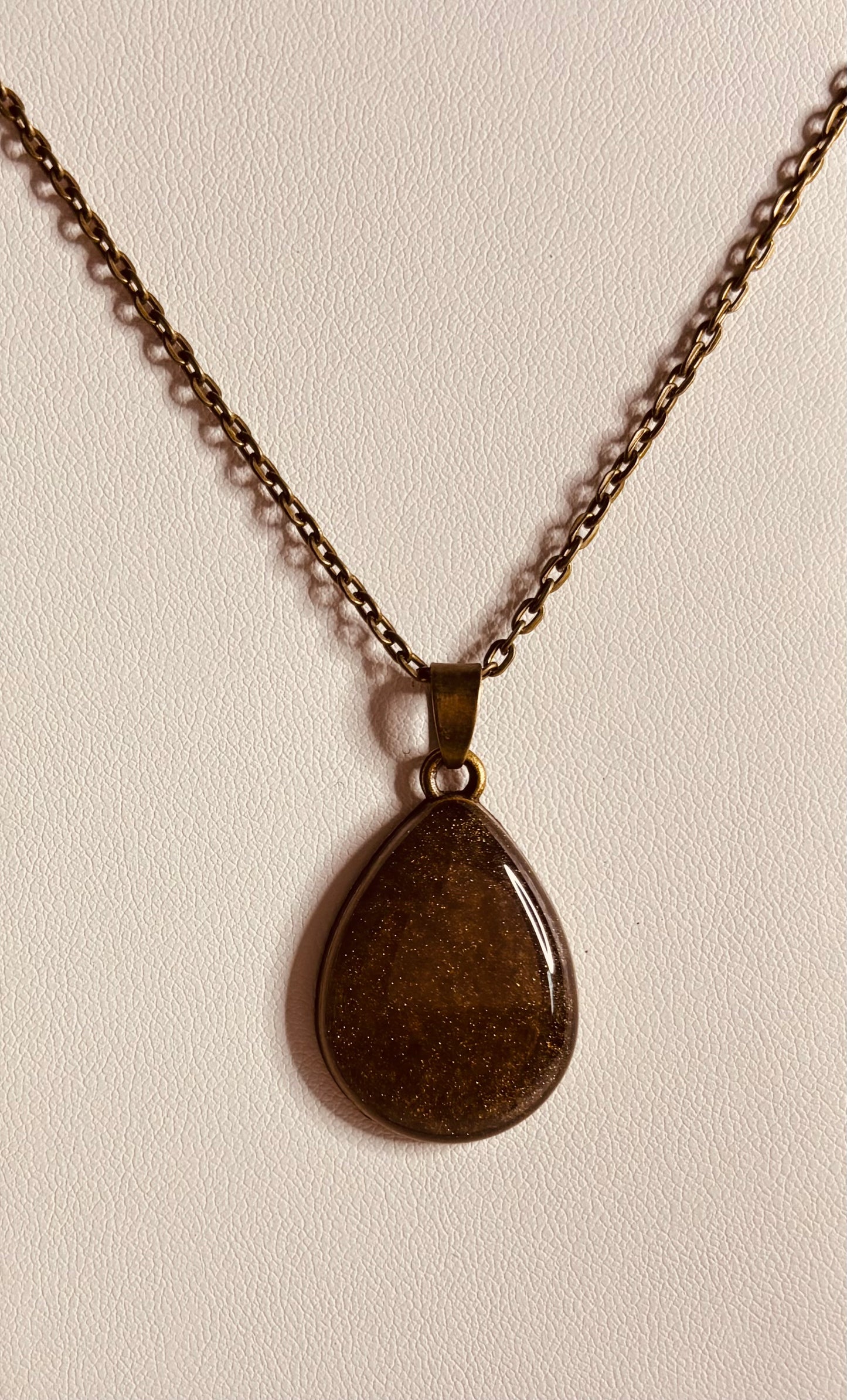 Pendant Necklace: Gold and Bronze