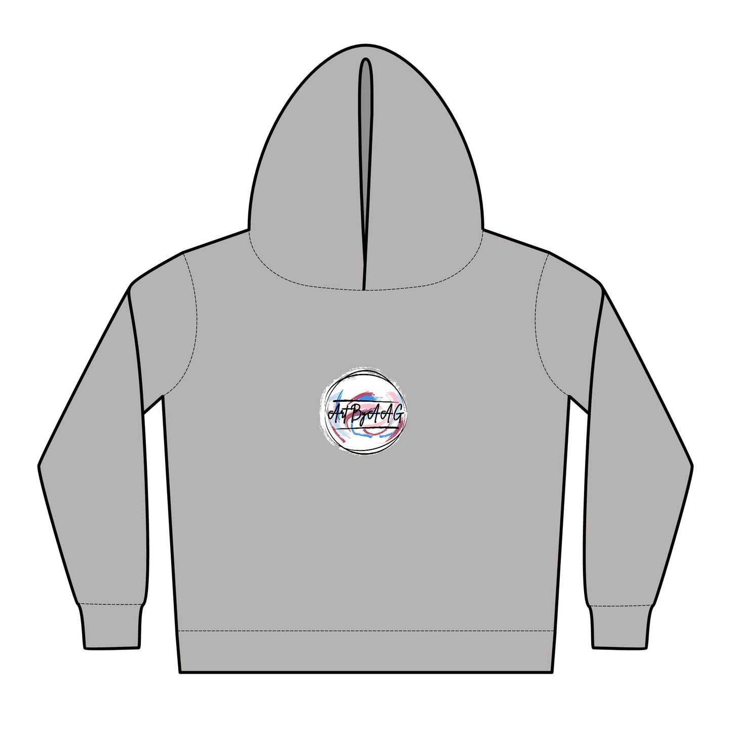 Toddler Pullover Fleece Art By AAG Logo Hoodie