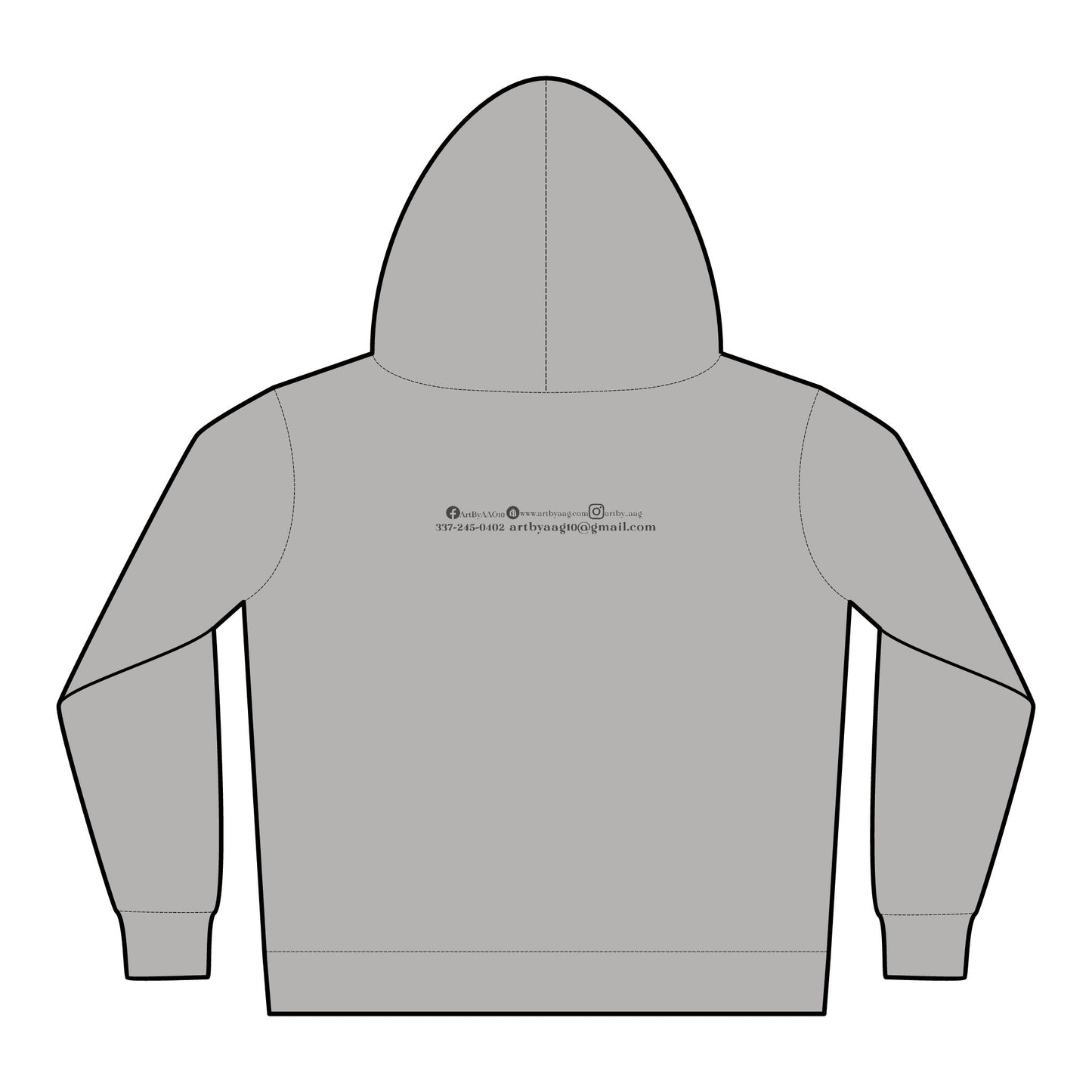 Toddler Pullover Fleece Art By AAG Logo Hoodie