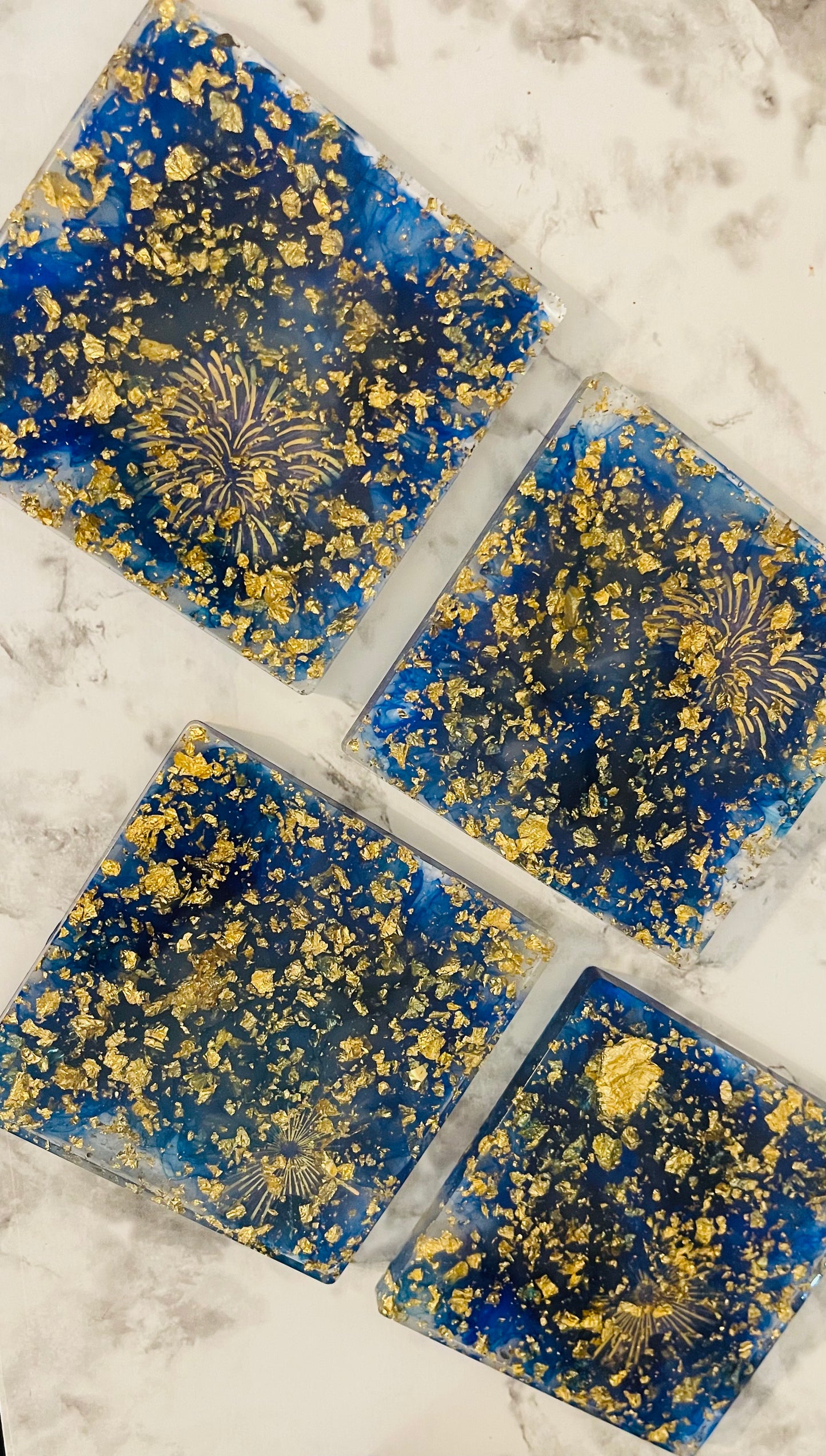Resin Art Drink Coaster Individuals & Sets