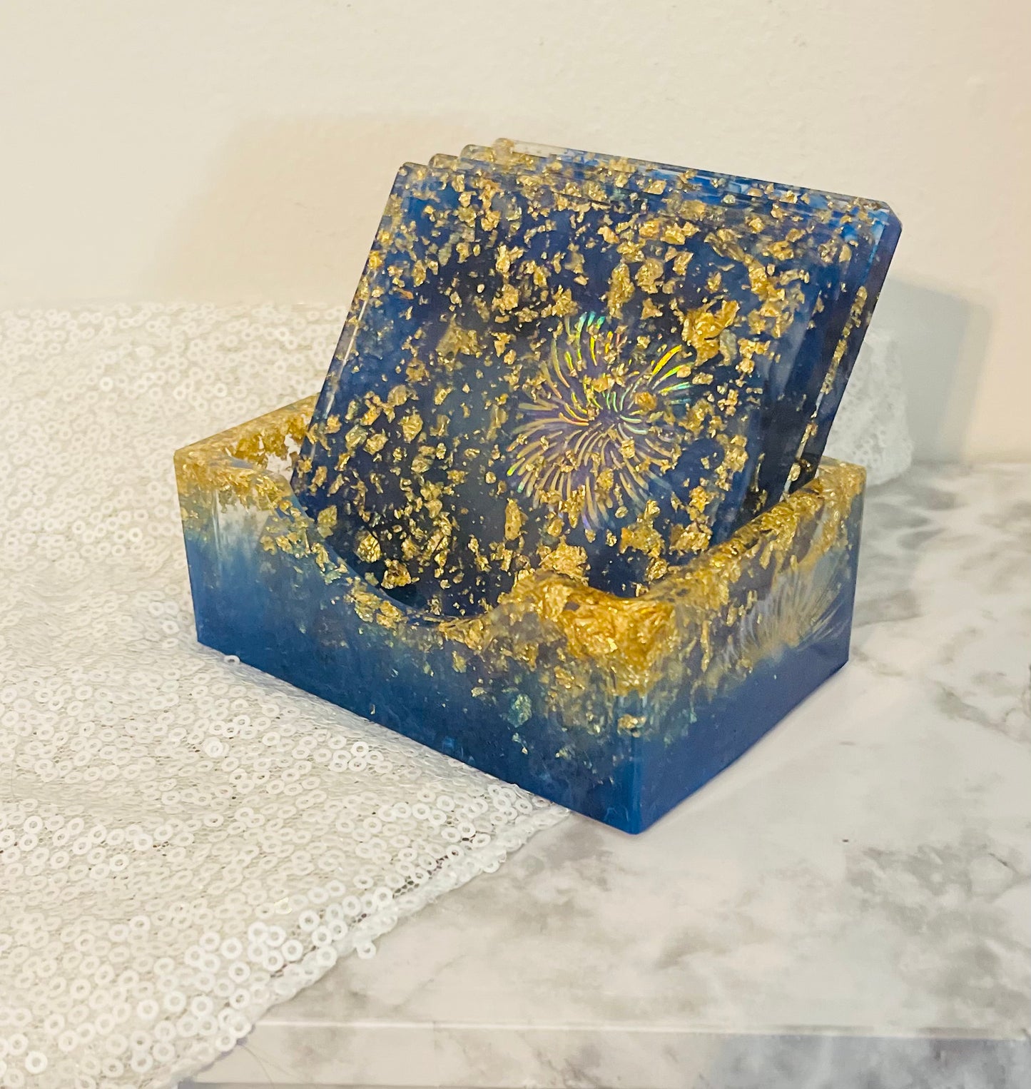 Resin Art Drink Coaster Individuals & Sets
