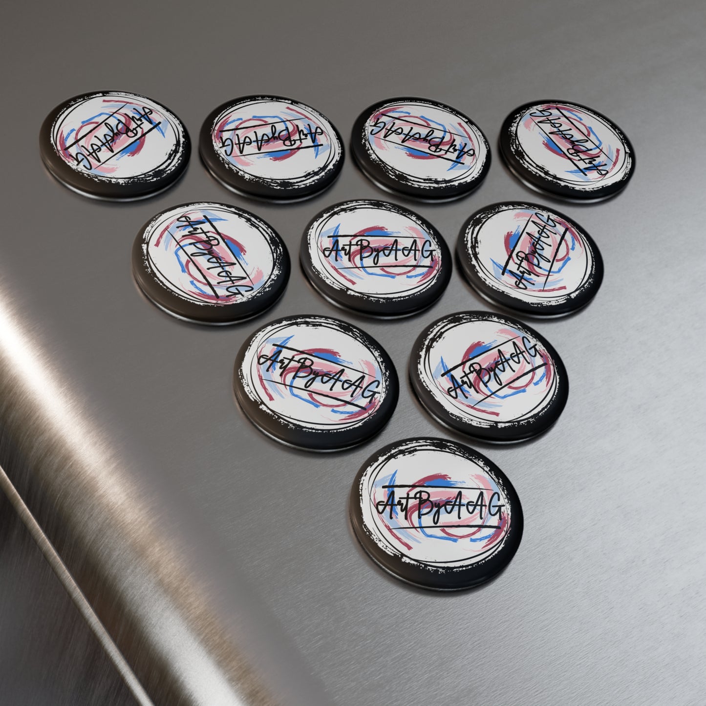 Art By AAG Button Magnet Round (1 & 10 pcs)