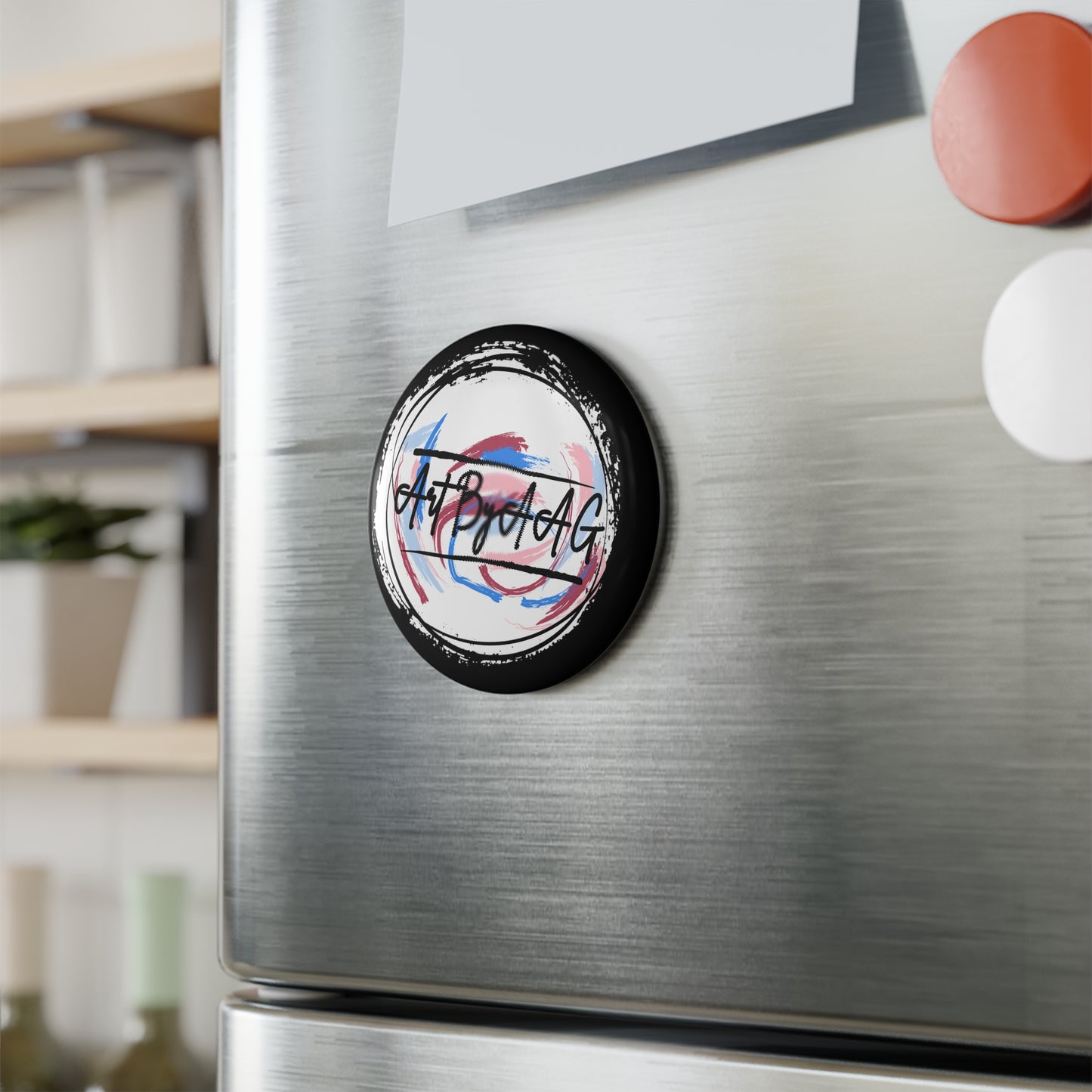 Art By AAG Button Magnet Round (1 & 10 pcs)