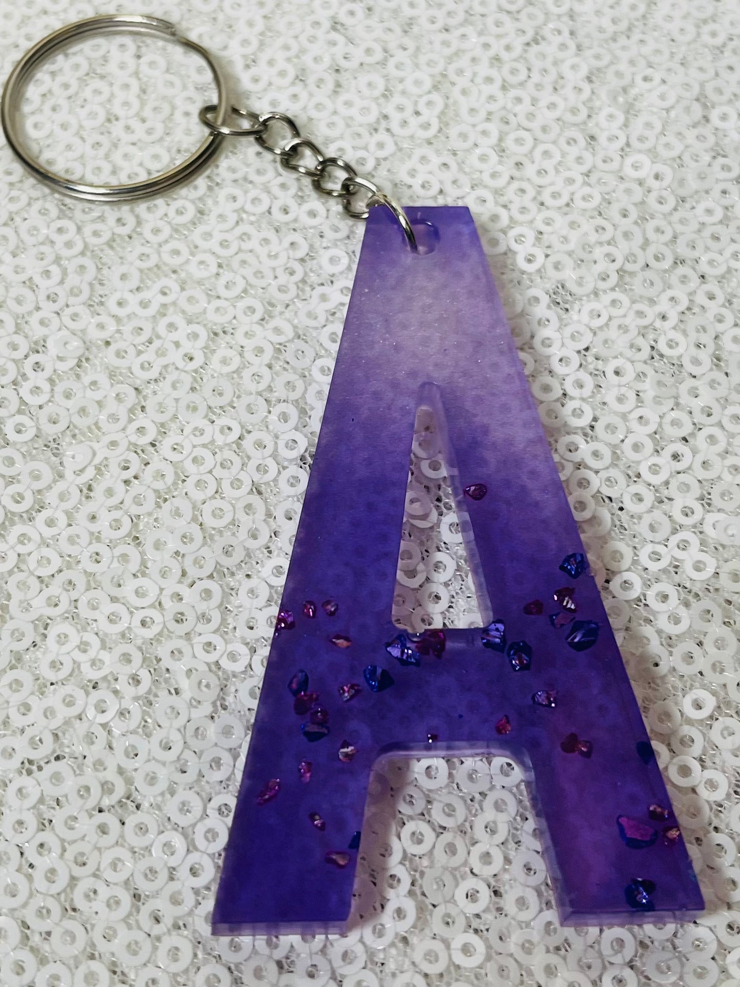 Alphabet Keychains: Purple