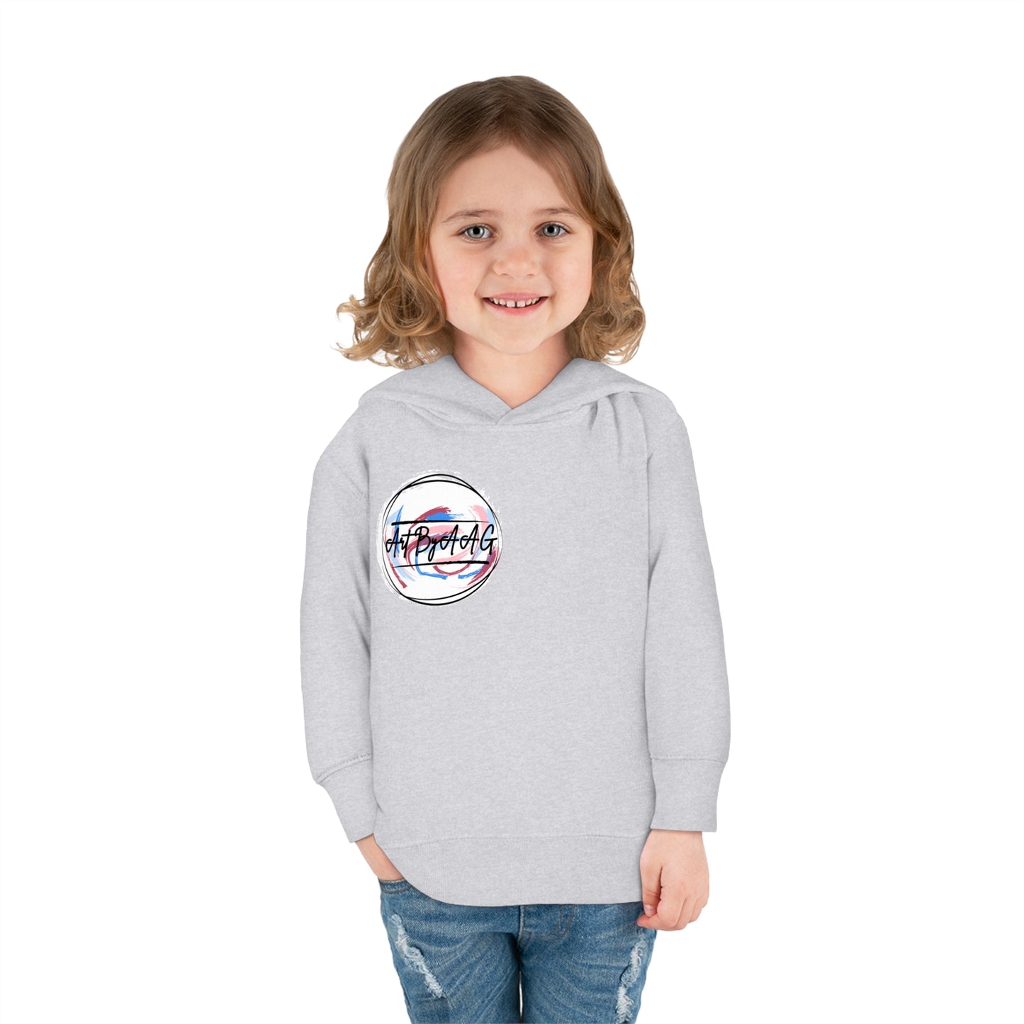 Toddler Pullover Fleece Art By AAG Logo Hoodie